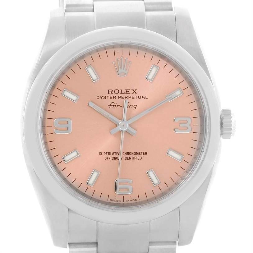 rolex air king salmon dial