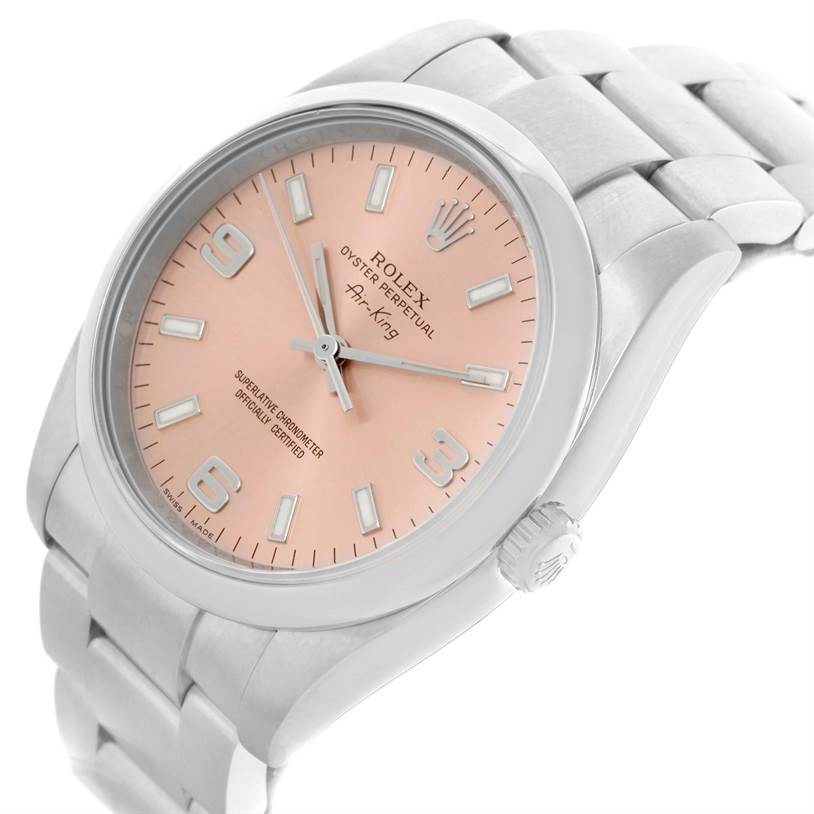 rolex air king salmon dial