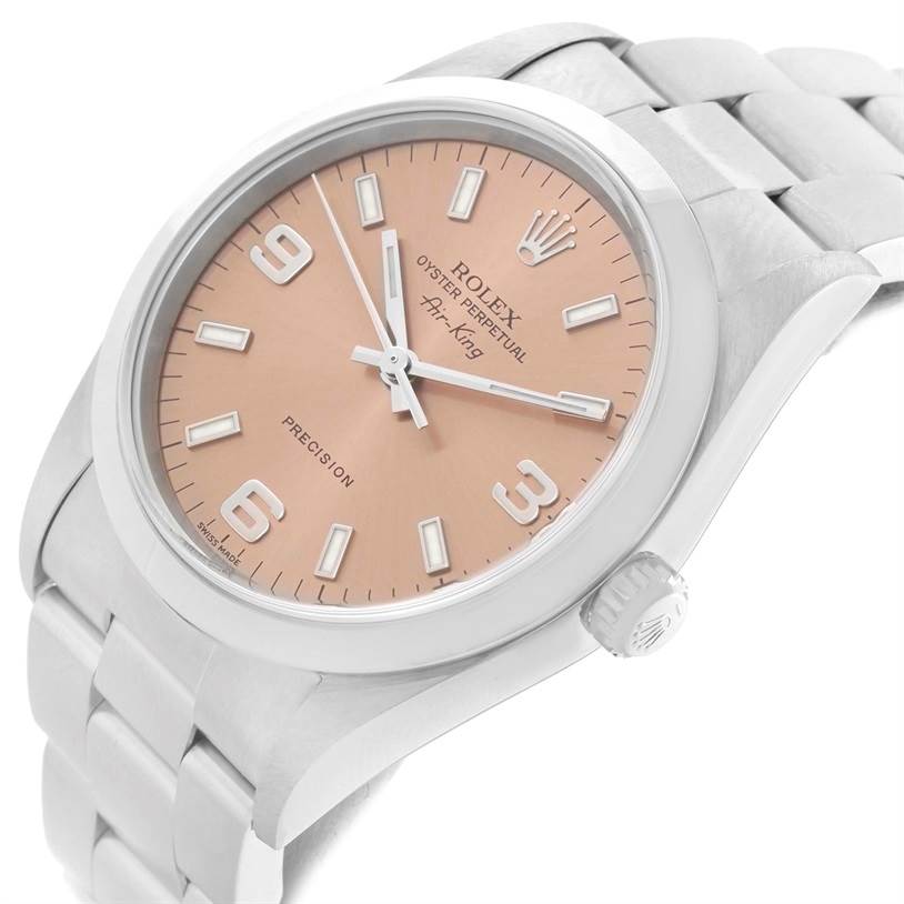 rolex air king salmon dial