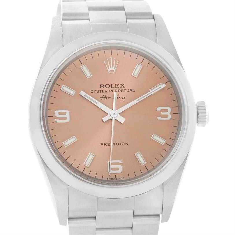 rolex air king salmon dial