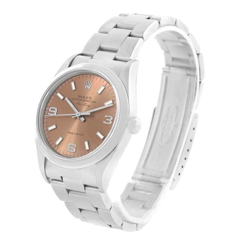 rolex oyster perpetual salmon dial