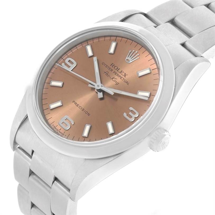 rolex air king salmon dial