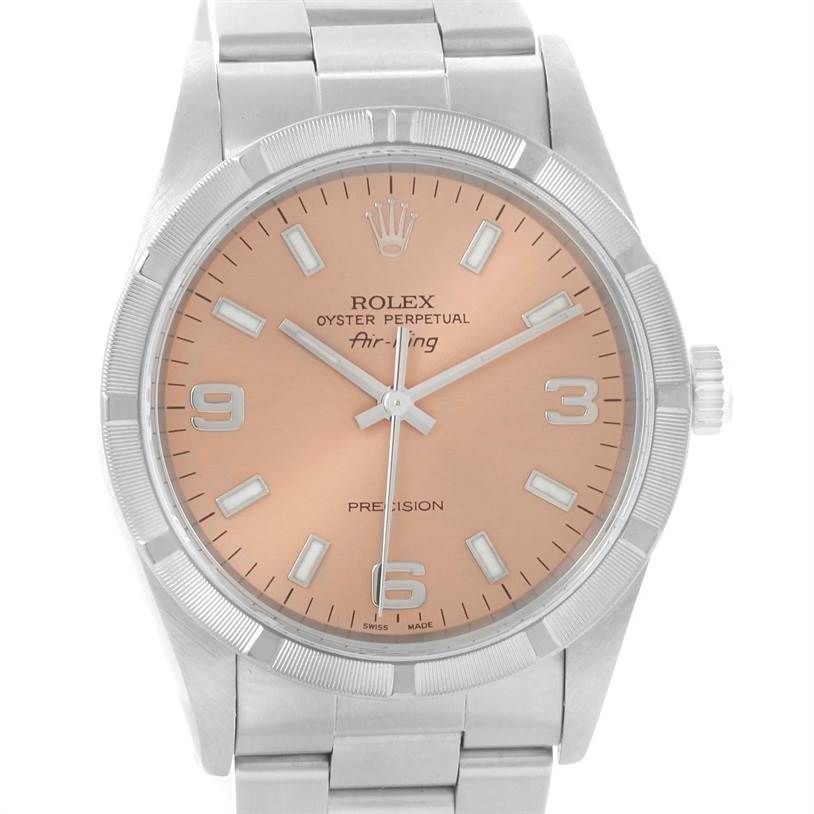 rolex air king salmon dial