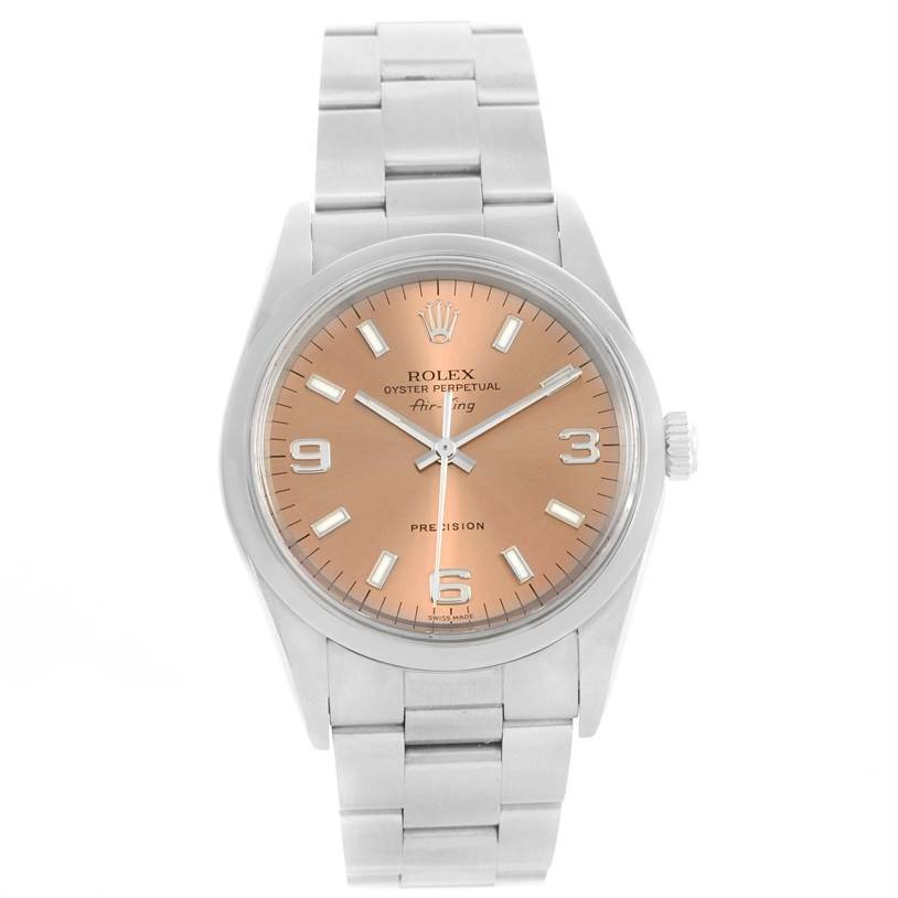 rolex oyster perpetual salmon dial