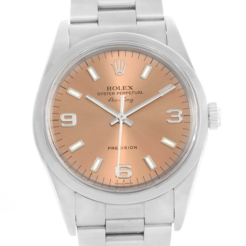 rolex oyster perpetual salmon dial