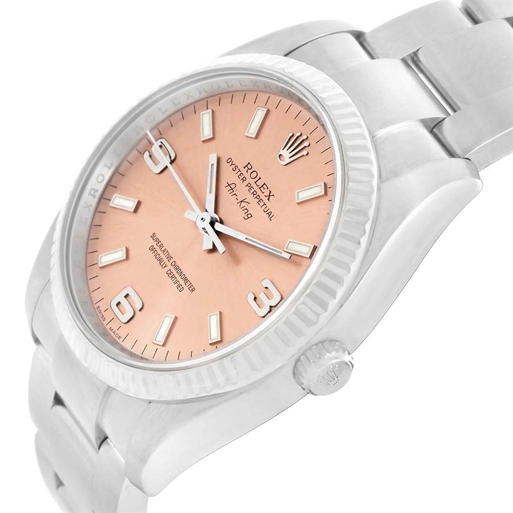 rolex air king salmon dial