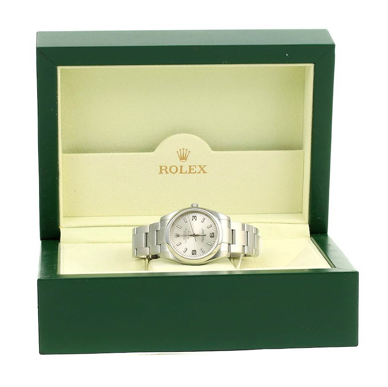 Rolex Oyster Perpetual Air King Silver Dial Mens Watch 114200 ...