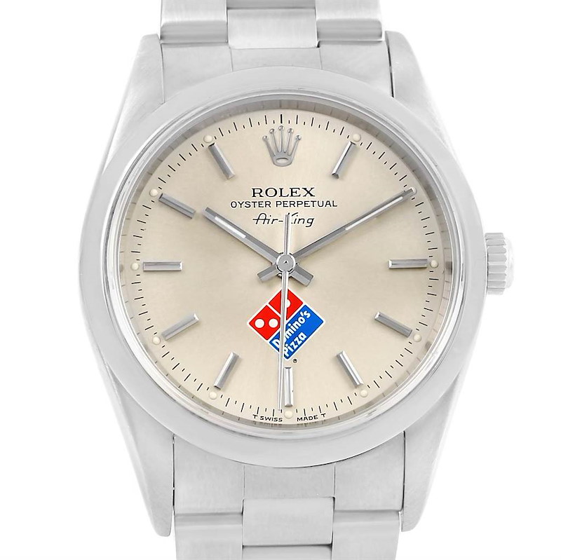 Rolex Air King Domino's Pizza Special Eddition Steel Mens Watch 14000 SwissWatchExpo