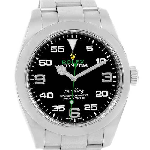 Photo of Rolex Air King Black Dial Stainless Steel Mens Watch 116900