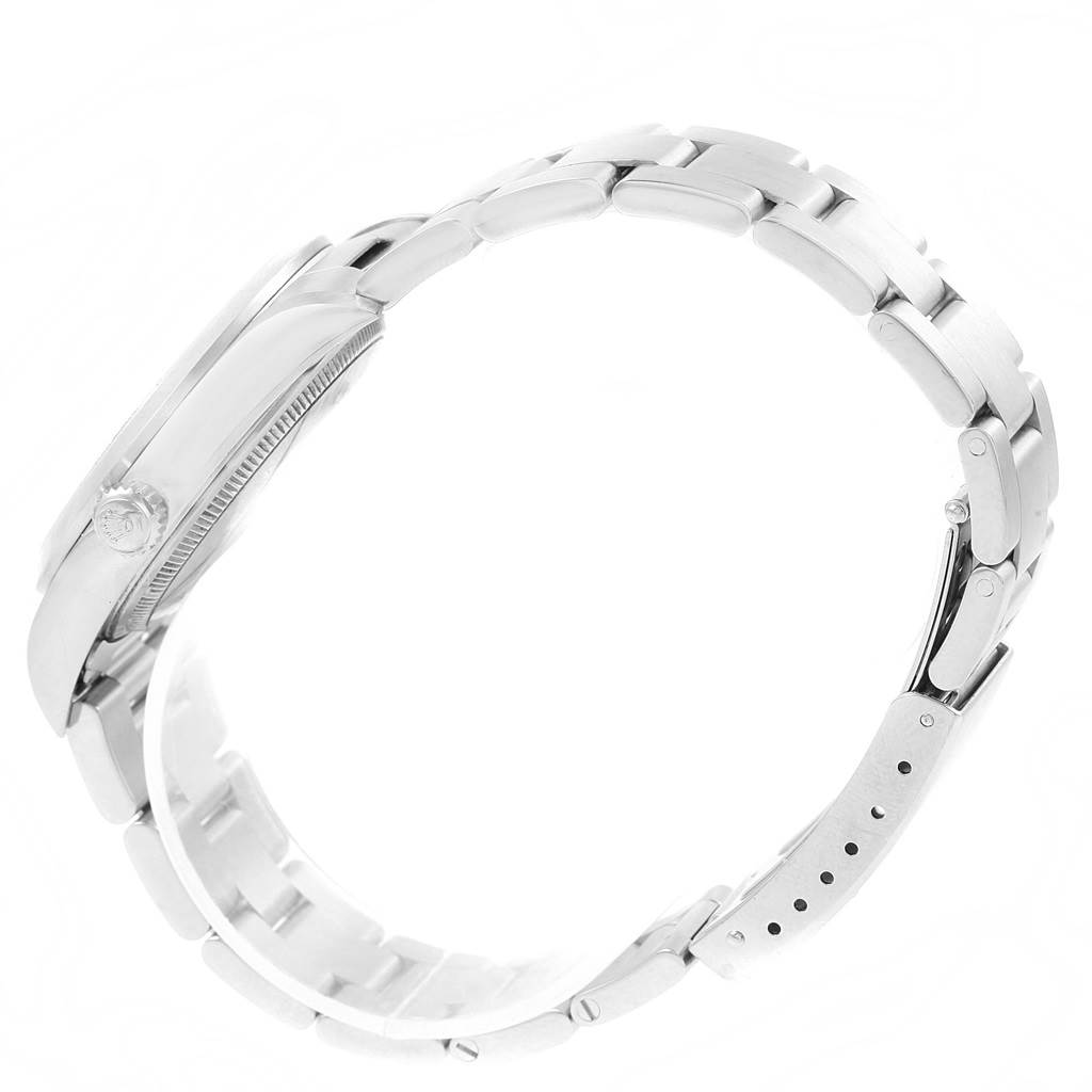 The image shows a side profile of the Rolex Air-King 14000 Men's Stainless Steel Black Dial 14000 Men's Stainless Steel Black Dial watch, focusing on the bracelet and side of the case.