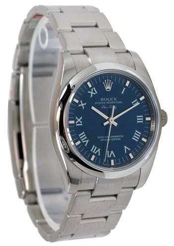 Rolex Mens Ss Oyster Perpetual Air King 114200 SwissWatchExpo