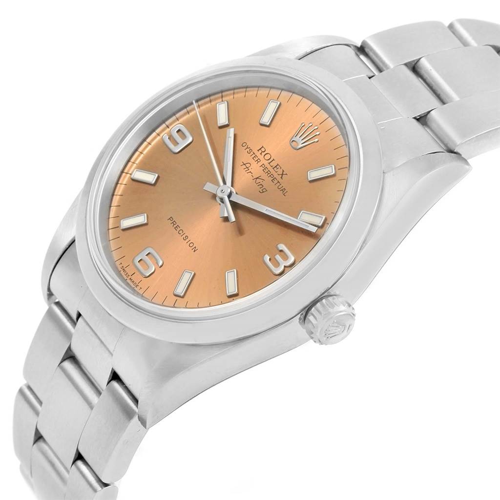 rolex air king salmon dial