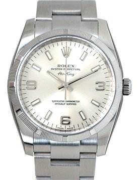 Photo of Rolex Mens Ss Oyster Perpetual Air King 114210