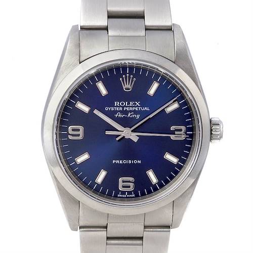 Photo of Rolex Air King Oyster Perpetual Mens Ss Watch 14000