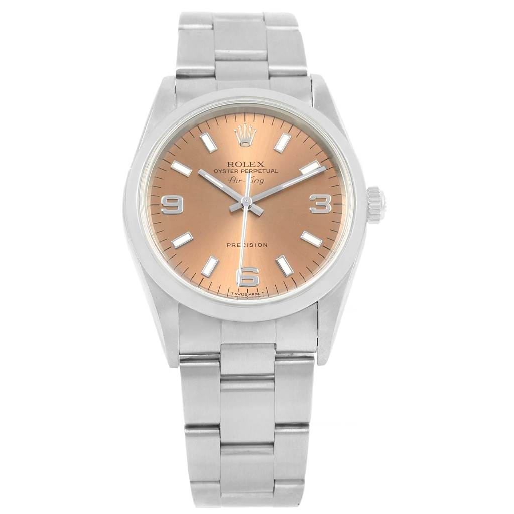 rolex air king salmon dial