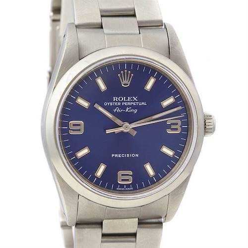 Photo of Rolex Mens Ss Oyster Perpetual Air King Watch 14000