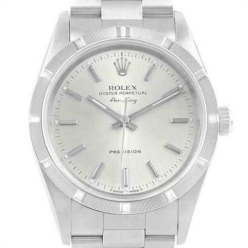 Photo of Rolex Air King 34 Silver Dial Automatic Steel Mens Watch 14010