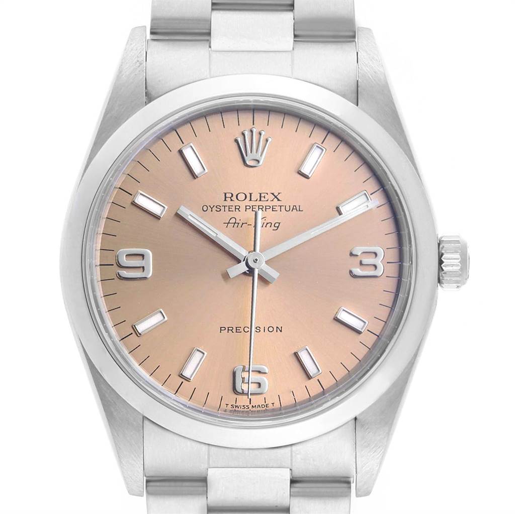 rolex air king salmon dial