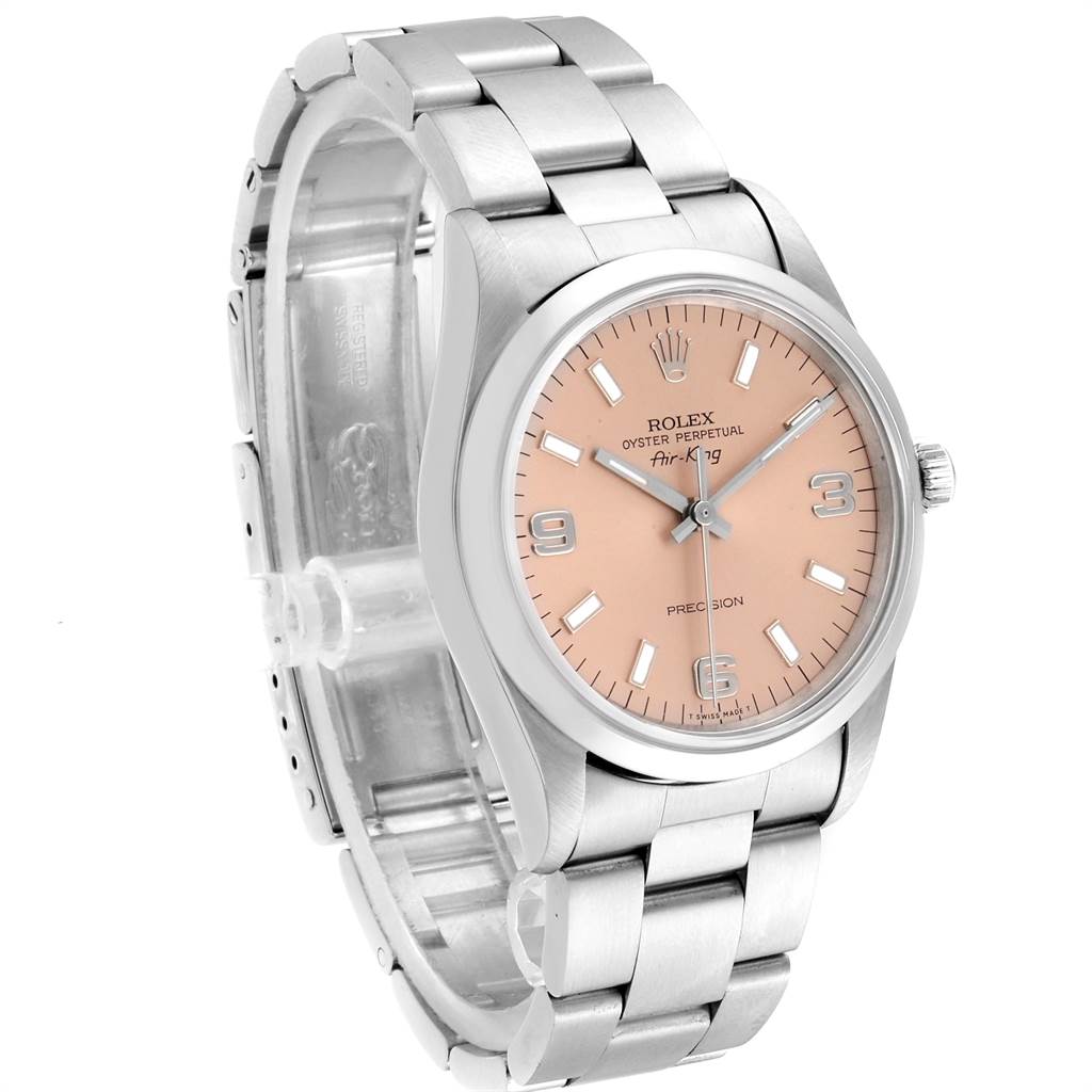 rolex air king salmon dial