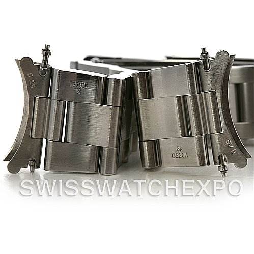 The image shows the metal bracelet links and connecting components of a Rolex Air-King 14010 Men's Stainless Steel Pink Dial 14010 Men's Stainless Steel Pink Dial watch from a close-up angle.