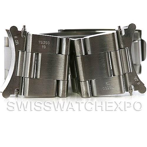 This image shows the clasp and inner links of the bracelet for a Rolex Air-King 14000M Men's Stainless Steel Blue Dial 14000M Men's Stainless Steel Blue Dial watch, viewed from the back.