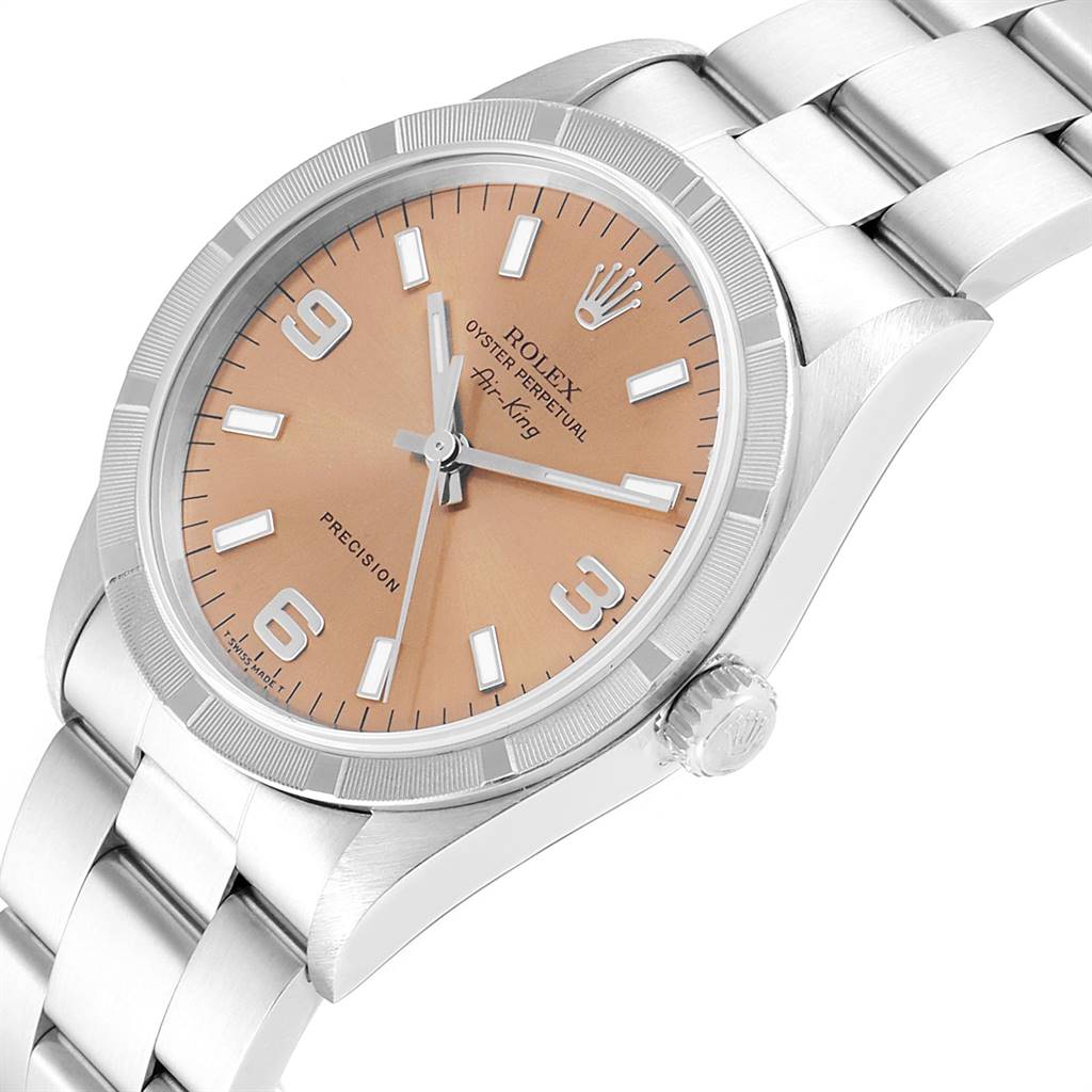 rolex air king salmon dial