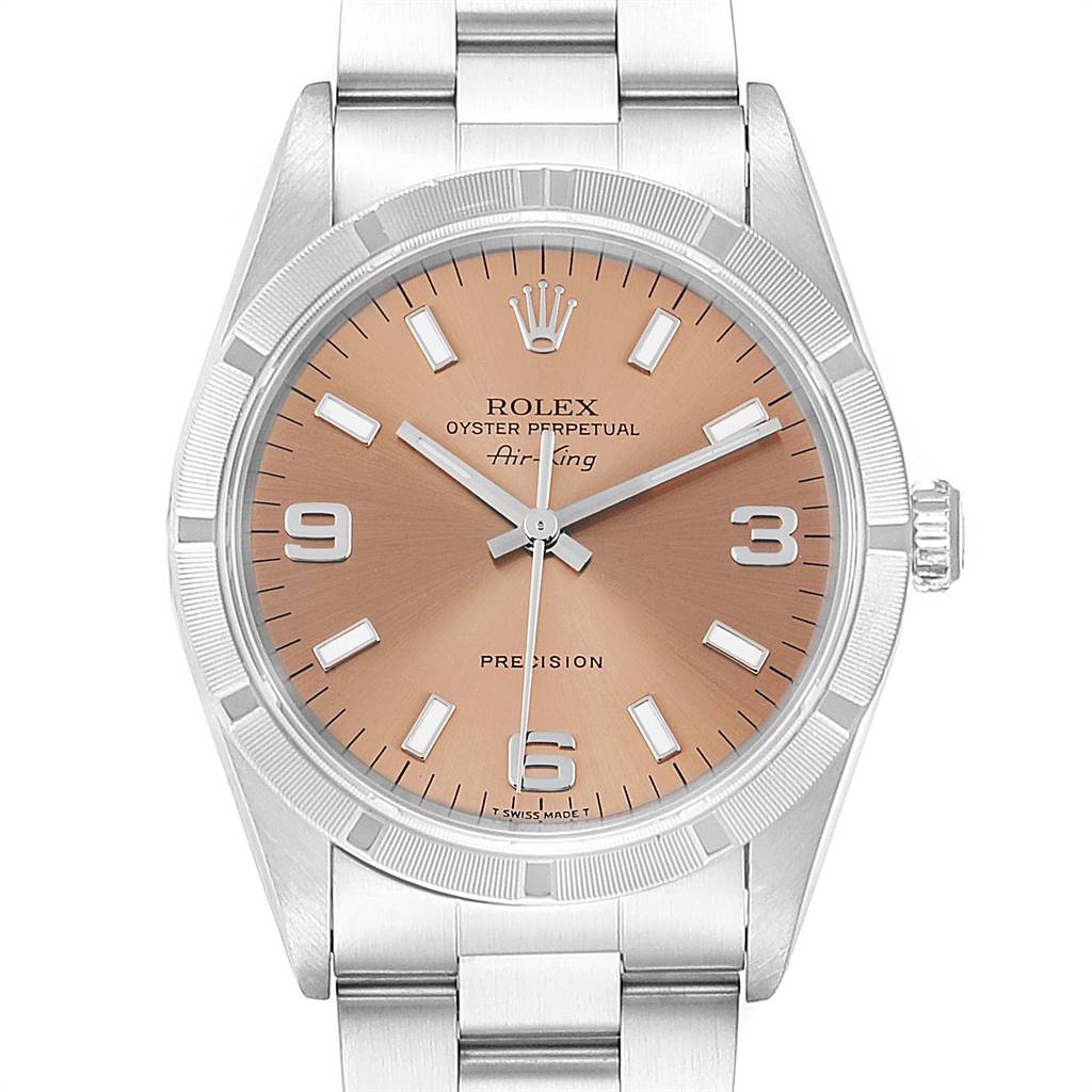 rolex air king salmon dial