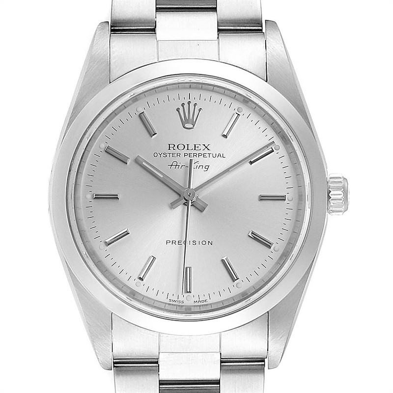 Rolex Air King Silver Dial Domed Bezel Steel Mens Watch 14000 PARTIAL PAYMENT SwissWatchExpo