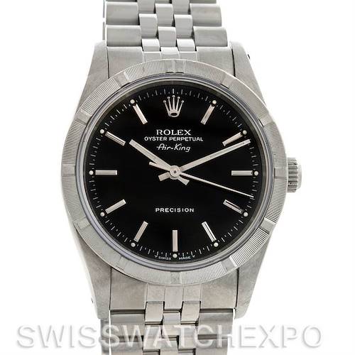 Photo of Rolex  Oyster Perpetual Air King Watch 14010 Black Dial