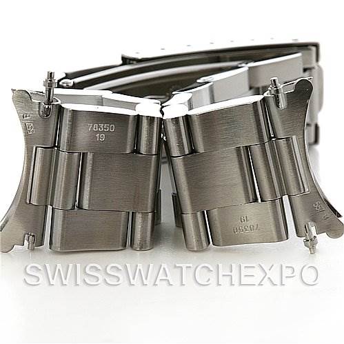 This image shows a close-up of the bracelet links and end pieces of a Rolex Air-King 14010 Men's Stainless Steel Blue Dial 14010 Men's Stainless Steel Blue Dial watch.