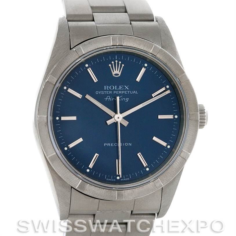 rolex oyster perpetual air king blue