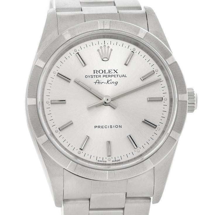 Rolex Oyster Perpetual Air King Silver Dial Watch 14010 | SwissWatchExpo