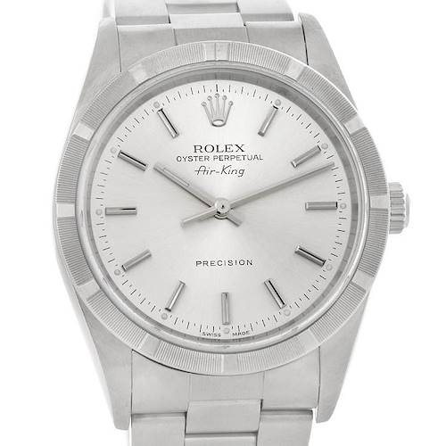 Photo of Rolex Oyster Perpetual Air King Silver Dial Watch 14010