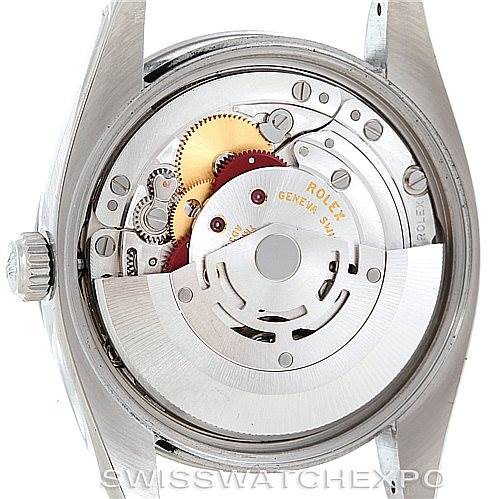 The image shows the back casing removed, displaying the movement and internal mechanism of the Rolex Air-King 114210 Men's Stainless Steel White Dial 114210 Men's Stainless Steel White Dial watch.