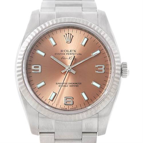Photo of Rolex Oyster Perpetual Air King Steel White Gold Watch 114234