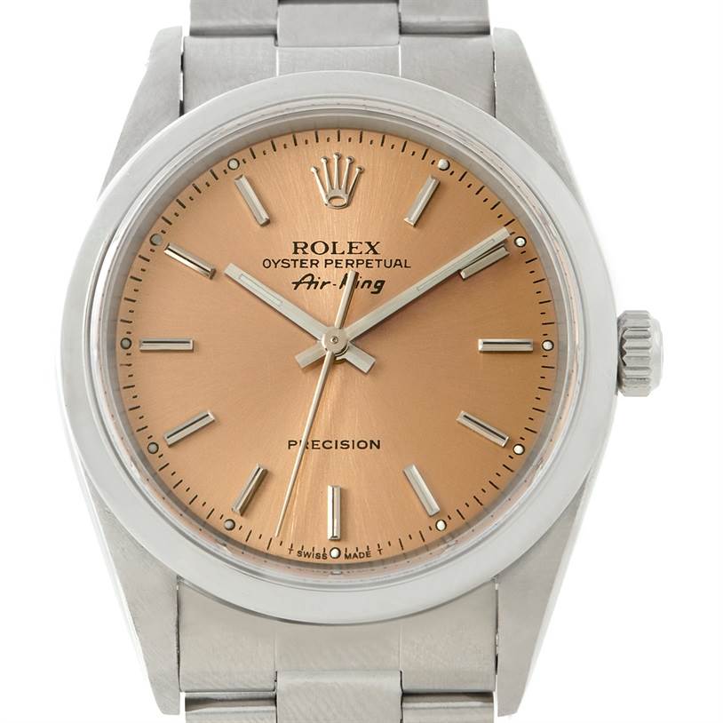 rolex air king salmon dial