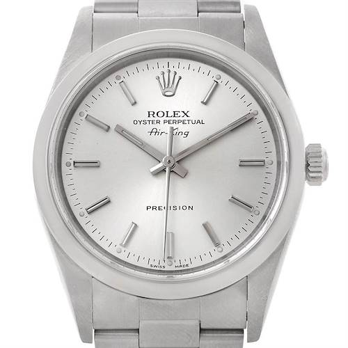 Photo of Rolex Oyster Perpetual Air King Silver Dial Watch 14000