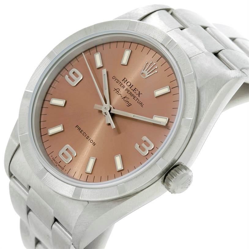 rolex air king salmon dial