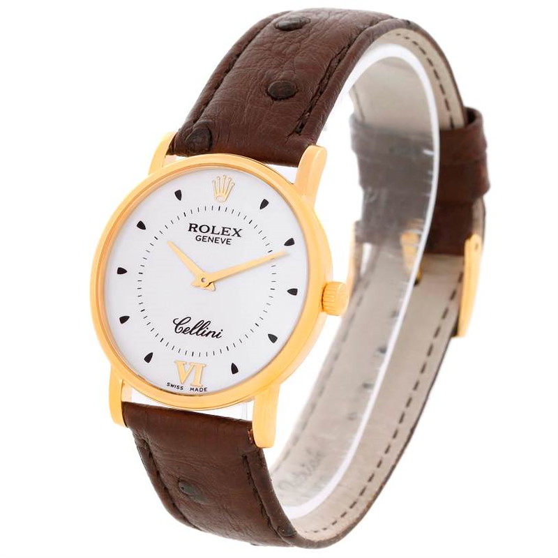 Rolex Cellini Classic Mens 18K Yellow Gold Mechanical Watch 5115 SwissWatchExpo