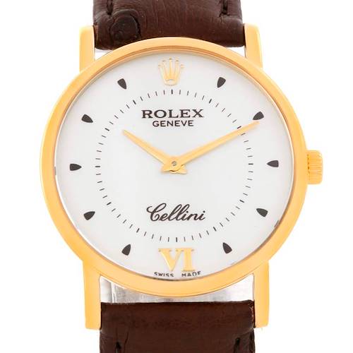 Photo of Rolex Cellini Classic Mens 18K Yellow Gold Mechanical Watch 5115