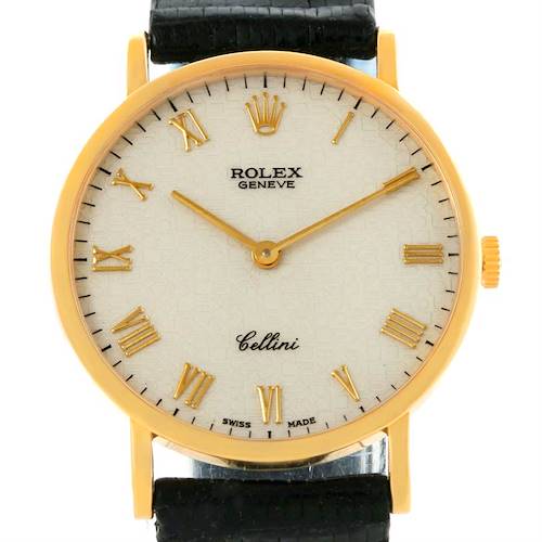 Photo of Rolex Cellini Classic 18k Yellow Gold Anniversary Dial Watch 5112