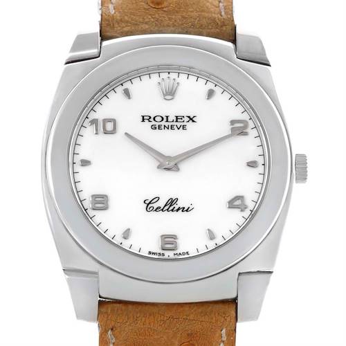 Photo of Rolex Cellini Cestello 18K White Gold Mens Watch 5330