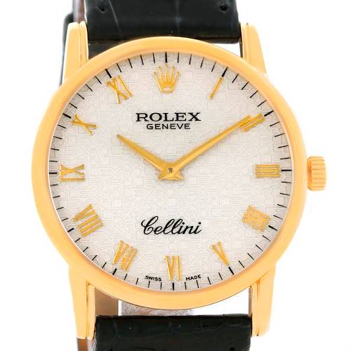 Photo of Rolex Cellini Classic 18k Yellow Gold Jubilee Dial Watch 5116
