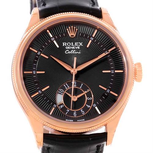 Photo of Rolex Cellini Dual Time Everose 18K Rose Gold Automatic Watch 50525 Unworn