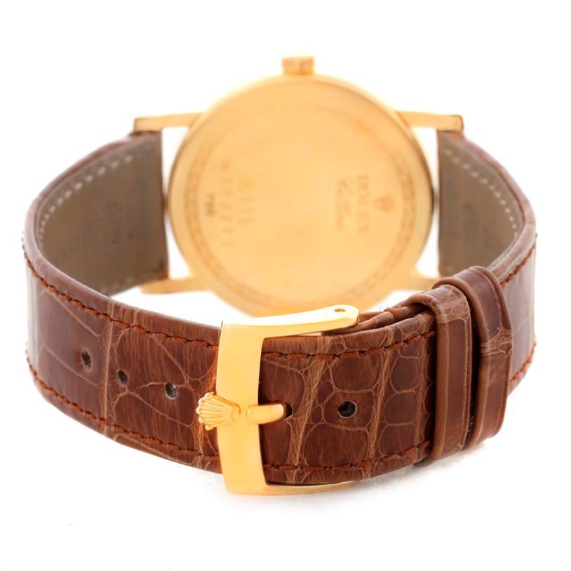 Rolex Cellini Classic Mens 18K Yellow Gold Watch 5115 | SwissWatchExpo