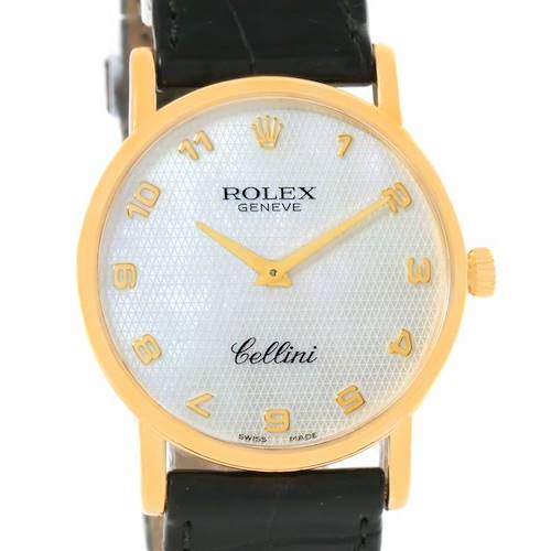 Photo of Rolex Cellini Classic Yellow Gold Mother of Pearl Dial Watch 5115