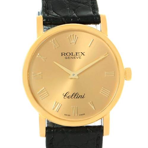 Photo of Rolex Cellini Classic 18K Yellow Gold Roman Dial Watch 5115