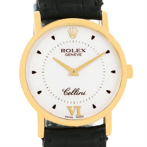 Photo of Rolex Cellini Classic Mens 18K Yellow Gold Mechanical Watch 5115