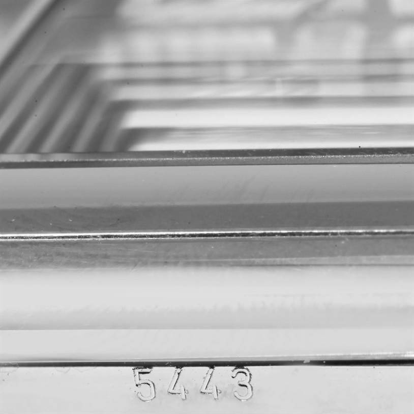 The image shows the side angle of the bezel and casing of a Rolex Cellini 5443 Men's White Gold Black Dial 5443 Men's White Gold Black Dial watch, with the engraved number "5443" visible.