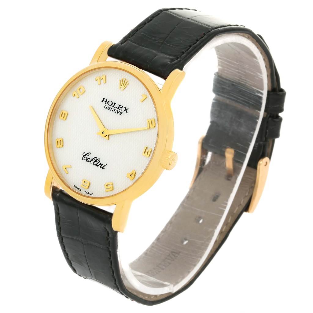 Rolex Cellini Classic 18K Yellow Gold Mother of Pearl Dial Watch 5115 ...
